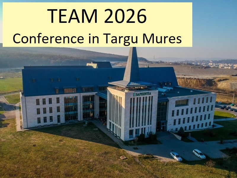 TEAM 2026 Conference in Targu Mures